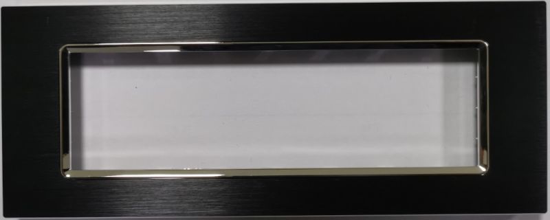 MAPAM 6007LL-1 6007LL-1 Gem 7P Black Aluminum Plate