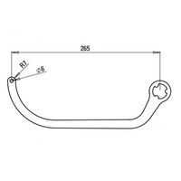 FAAC 105729 PAIR OF NIGHT &amp; DAY ARMS TYPE ND4 - WHITE