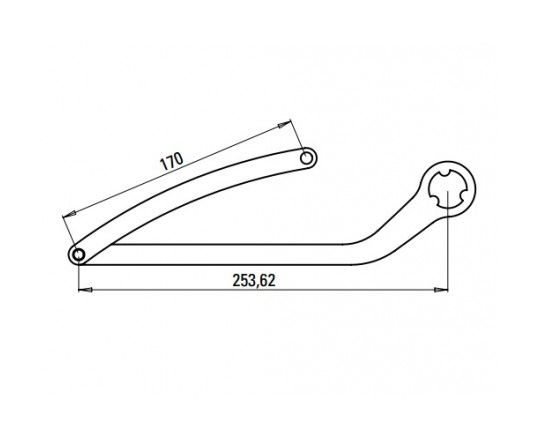FAAC 1057283 COPPIA BRACCI NIGHT & DAY TIPO ND3 - MARRONE