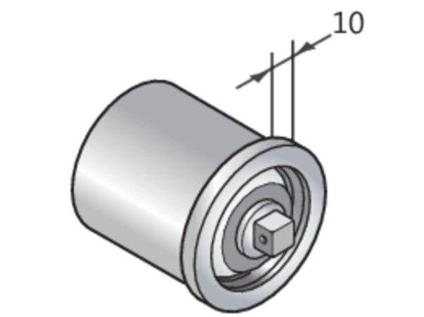 CAME 001YM0046 CAP WITH PIN Q10 CRAZY TUBE 50X15