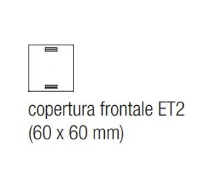 EKINEX EK-T1Q-F-ET2 Cover multisensore ET2 serigrafata in fenix
