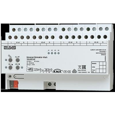 JUNG 3904REGHE KNX universal dimmer actuator - 4 x 250W