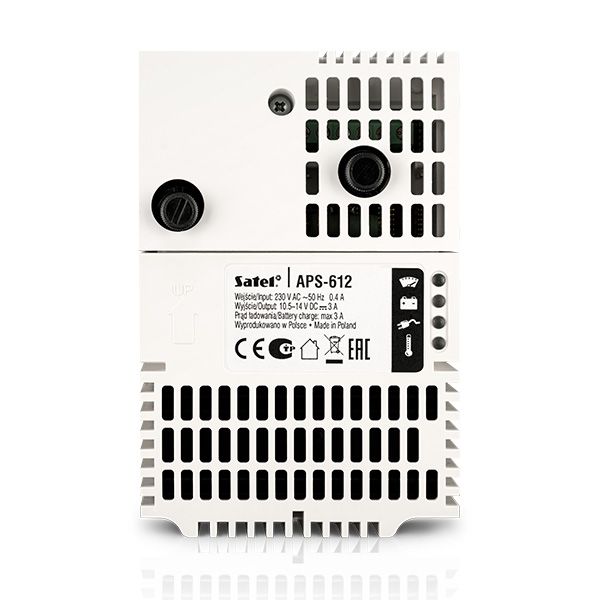 SATEL APS-612 Backup switching power supply 12 V DC / 6 A (3 A + 3 A) 