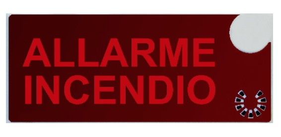 COOPER CSA INCENDIO CSA08584-1 DICITURA 5965 "ALLARME INCENDIO"