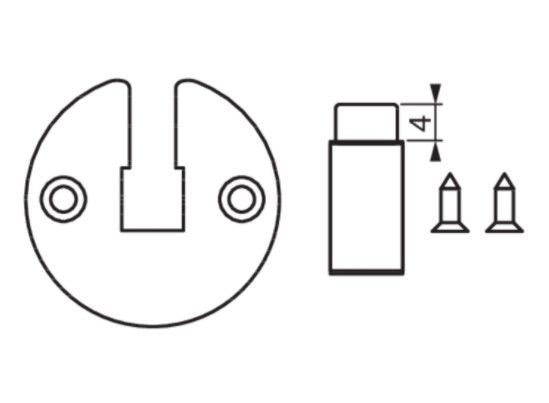 CAME 001YM0151 INSERTO DI SICUREZZA Q10 H4 PER MO4