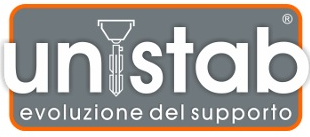 UNISTAB PF2560B pole d. 60mm 2,5mt base d.220mm WHITE