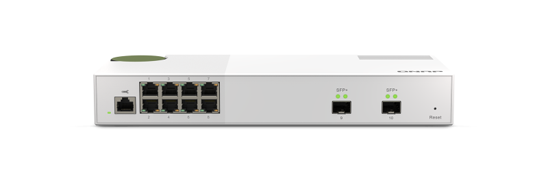 QNAP QSW-M2108-2S Switch Web Managed 10GbE e 2,5GbE Layer 2 entry level per l’implementazione della rete SMB