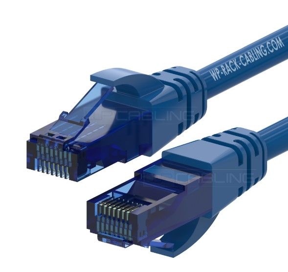 WP RACK WPC-PAT-5U005B CAT 5E U-UTP PATCH CABLE 0.5m BLUE