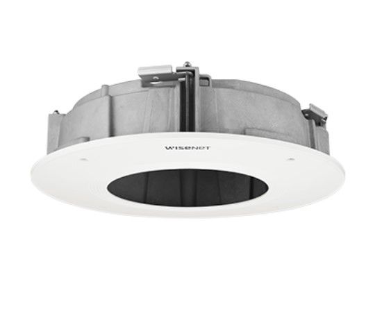 HANWHA SHD-2510FPW Aluminum ceiling housing for multi-sensor cameras. Compatible with PNM-9084QZ / PNM-8082VT. White