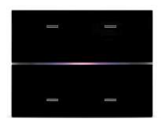 EELECTRON 9025GL304B03 DOPPIO VETRO 3 MODULI 4 CH. NERO + RGB