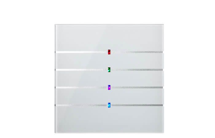 BLUMOTIX BX-QKWG KNX multifunction keyboard in 80x80 square glass
