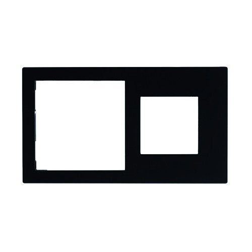 EELECTRON PO71A45PL-3 PLACCA DOPPIA 71+45 PLASTICA VERNICIATA NERO