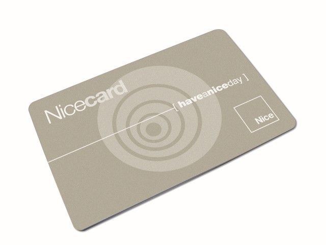 NICE MOCARDP Transponder card reprogrammable via Obox