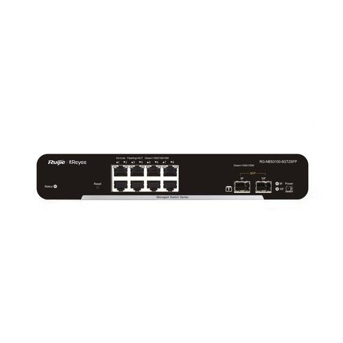 RUIJIE RG-NBS3100-8GT2SFP 8-Port Gigabit L2 Managed Switch, 8 Gigabit RJ45P