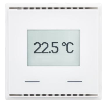 ELSNER 70633 KNX T-UP Touch CH temperature sensor/controller, touch buttons, white