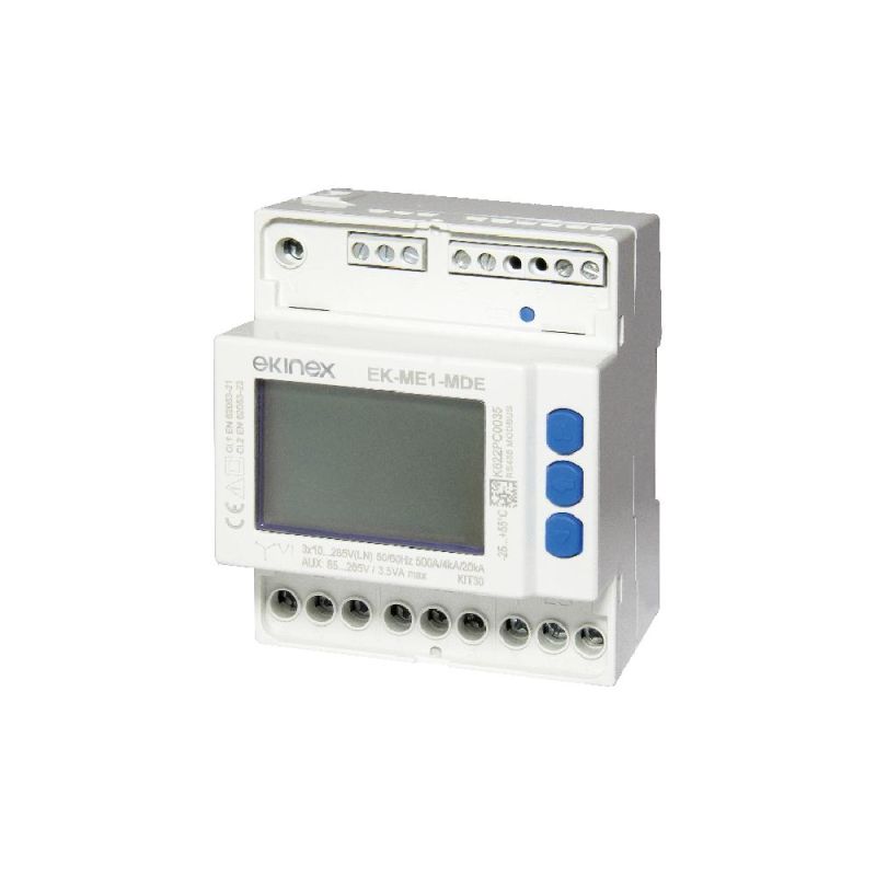 EKINEX EK-MEK-70 Analyzer kit with 70cm Rogowski coils - Power supply 85/265Vac - RS485