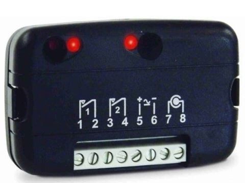 CARDIN NOIRERB2 Two-channel receiver (12/24VAC-dc) NOIRE