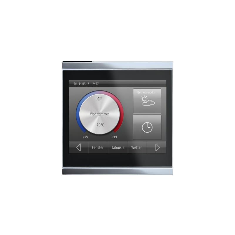 ELSNER 70255 Corlo Touch KNX WL- black / chrome matt KNX Touch Display