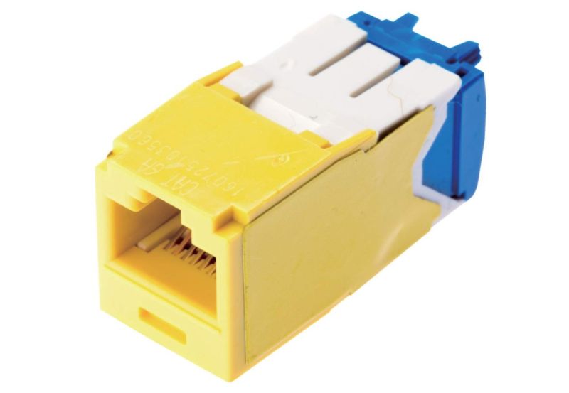 PANDUIT CJ6X88TGYL Mini-Com Module- Cat 6A- UTP- 8 pos 8 wire- Univer