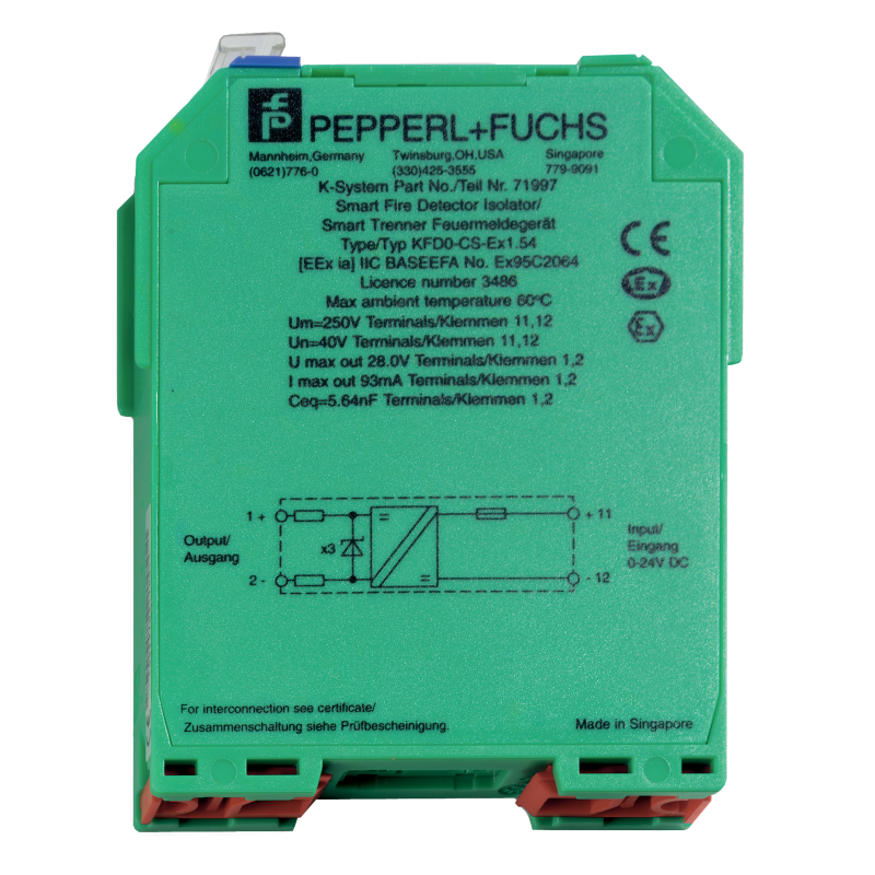 ARITECH FIRE GBX370 1-channel intrinsic safety barrier for intrinsic safety alarm sirens/blinkers