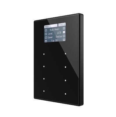 ZENNIO ZVI-TMDV-PA TMDV room controller, cornice in in PVC, nero