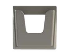 ABTECNO XPR-DINFPC-ES PLACCA FRONTALE DA INCASSO CON TASCA IN ABS GRIGIO
