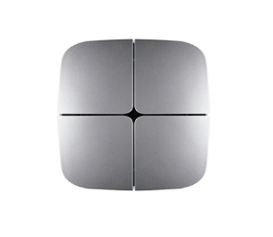 EELECTRON MB40B3CKNX-AL KNX MINIPAD 4 CH. - COMPLETA METALLO - CROCE NERA