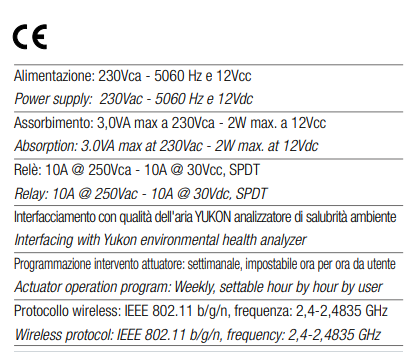 TECNOCONTROL RE850 Wi-Fi relay for connection to CR310/313 and YUKON