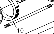 GIBIDI P9AV1308G TIE ROD M6x139 MODE 810