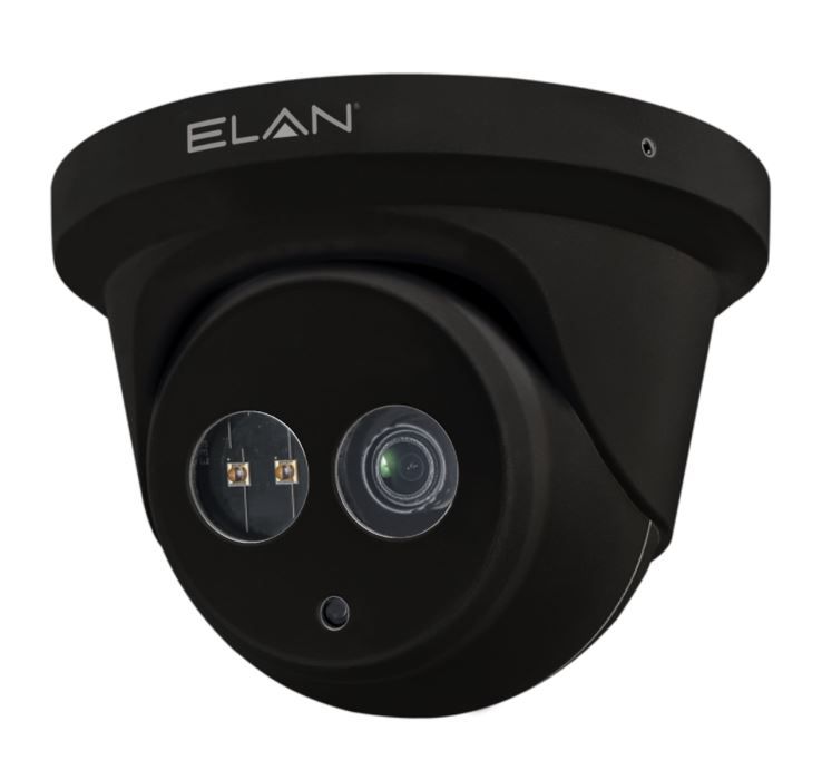 EL-IP-OTA4-BK Telecamere IP ELAN Sorveglianza IP Motorizzata Autofocus Telecamera torretta per esterni da 4 MP con IR (Nero)