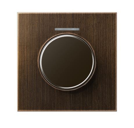 JUNG ME1940KO5C Cover with light outlet for KNX rotary button - classic brass