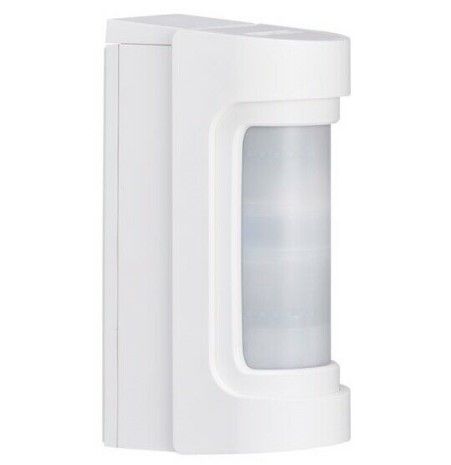 ELDES EWVXSMW3 Rivelatore doppio PIR da esterno a basso assorbimento, 12m 90°, con anti-mascheramento, corpo bianco con coperchio bianco