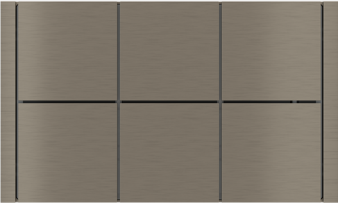 EKINEX EK-FLR-GBR Cornice FF Flank rettangolare Metallo Nichel