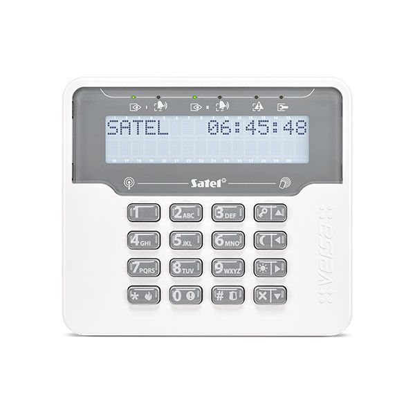 SATEL VERSA-KWRL2 Tastiera LCD wireless con lettore di prossimità 125 KHz (per ABAX 2 retroilluminazione bianca)