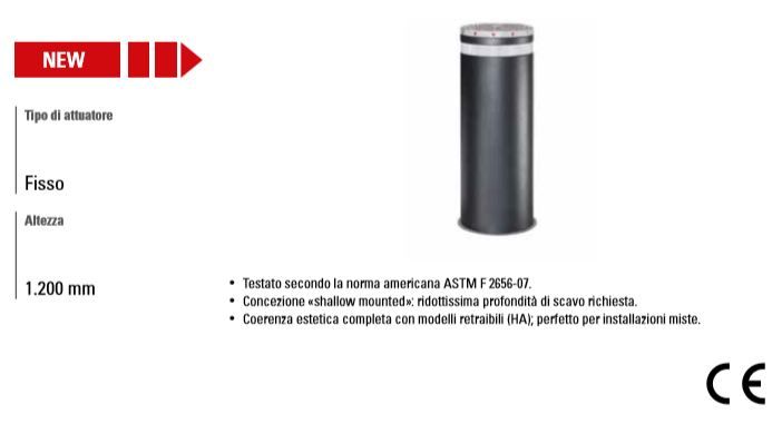 FAAC 116391 J355 F M50/ H1,200 INOX Fixed Safety Bollard