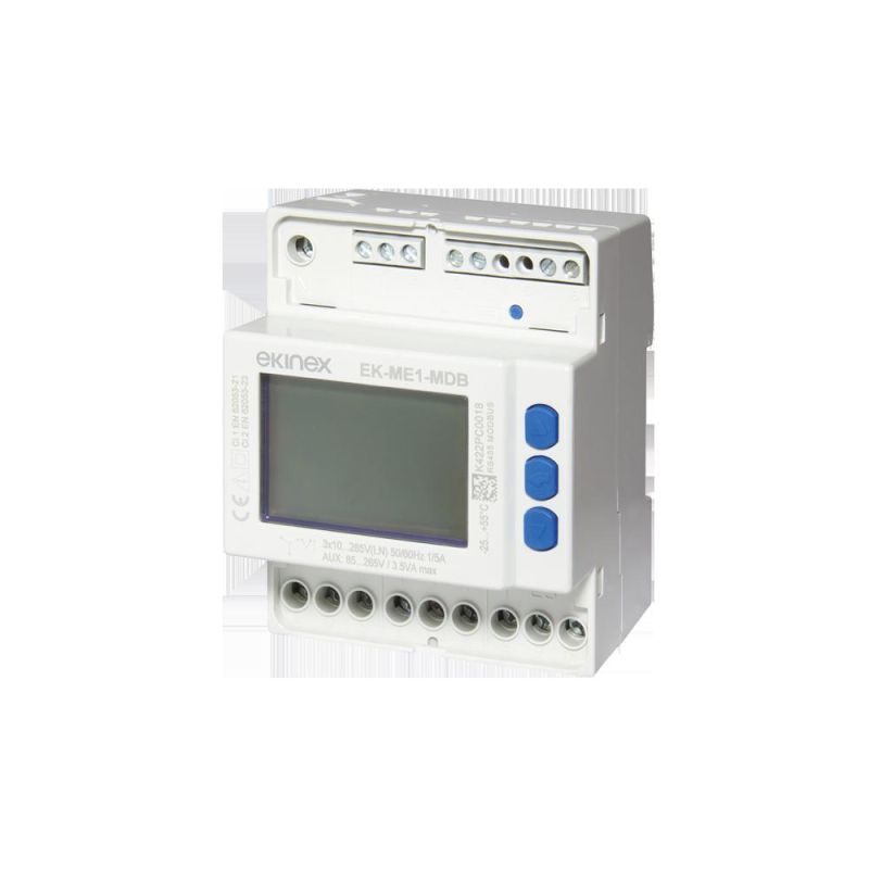 EKINEX EK-ME1-MDB Analizzatore per TA stnd 1/5A - Alim.85/265Vac - RS485