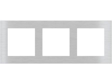EKINEX EK-D3P-GB Placca tripla in alluminio 3 finestre 55X55