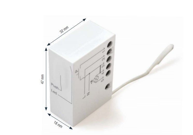 NICE TTDMS Flush-mounted control unit with integrated radio receiver