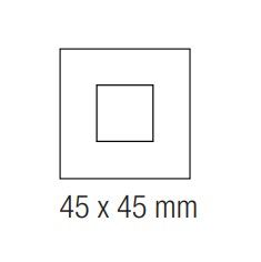 EKINEX EK-SQP-F Placca quadrata finestra 45X45 in NTM