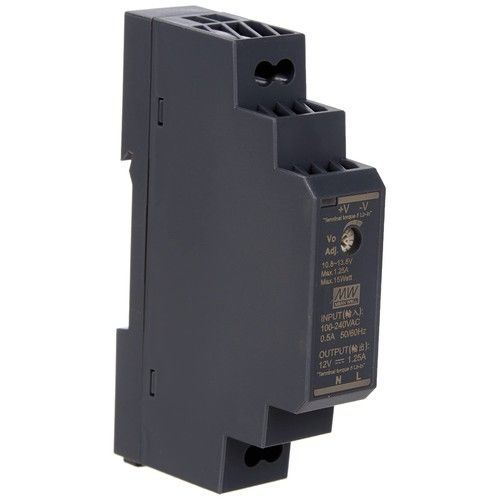 MARSS MH-A1512-D 12Vdc 1.25A power adapter in a DIN rail package