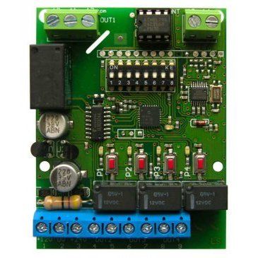 NOLOGO RX4-XL Universal and compatible radio receiver with four channels, 433.92 MHz with outdoor box