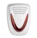 VENITEM 23.27.32 MURANO LSP pearl white/orange EN50131-4 siren with double micro anti-shock anti-foam system against violent shocks and anti-perforation