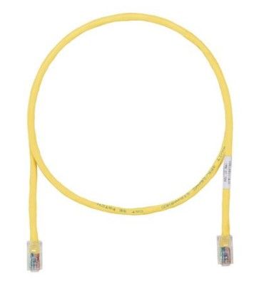 PANDUIT UTPCH2MYLY Patch Cord in Rame- Cat 5e- Yellow UTP Cable- 2 Meter