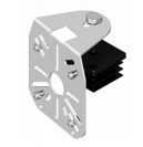 UNISTAB AM2908Z GALVANIZED bullet camera support for 80x80mm column