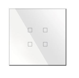 BLUMOTIX BX-Q04W KRISTAL Tastiera KNX multifunzione in vetro quadrata