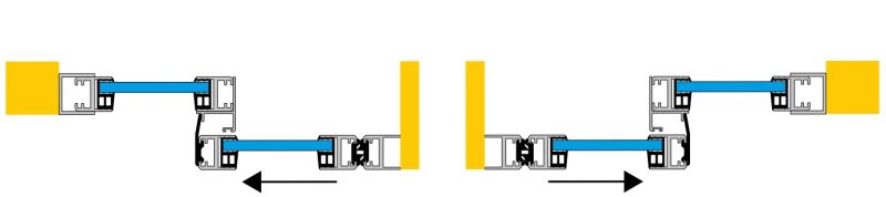 CAME 818XA-0068 S30 FRONT 1M+1F CORRIDOR L3000-H2520MM