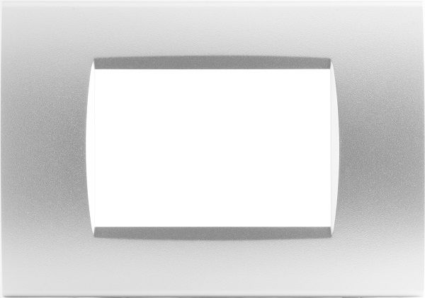 MAPAM 8003-09 Placca Tecnopolimero Art 8003-9 3P Silver