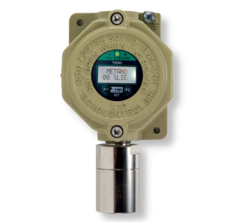 TECNOCONTROL TS593IC2 Rivelatore con Display 4-20mA Ex-d ATEX infrarosso per CO2 - 5% Vol.