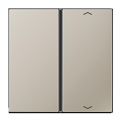 JUNG ES2401TSAP Key cover for 1-channel sensor module. symbol mod. LS990- stainless steel