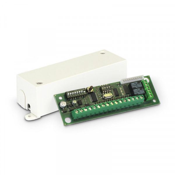 ELMO RIVERPLUS Concentratore a 8 ingressi cablati con connettore per 8 uscite elettroniche e 2 uscite a rele' 
